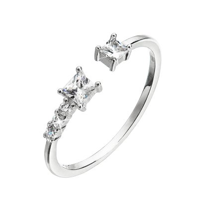 28253 strieborný prsteň so zirkónmi biele kocky 15003 1