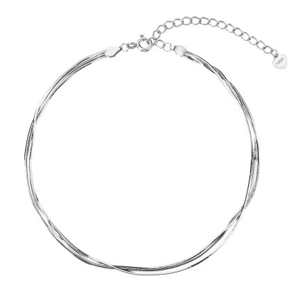 28259 strieborné retiazky na nohu tri retiazky hade 16002 1