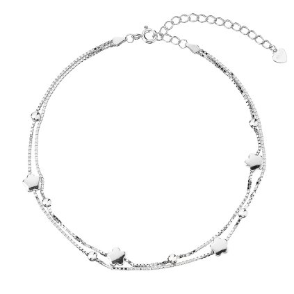 28268 stribrny retizok na nohu kyticky a gulicky 16005 1