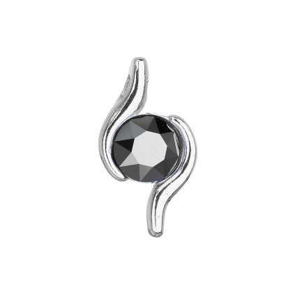 28796 stribrny privesok so swarovski krystalom cierny 34261 5 hematite