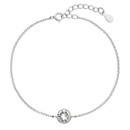 29003 stribrny naramok s preciosa kryštálmi biely 33113 1