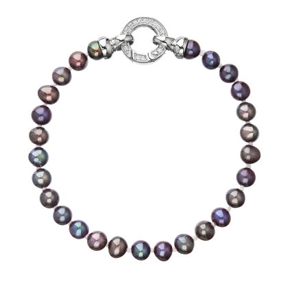 29459 perlový náramok z pravých riečnych perál modrý 23001 3 dk peacock