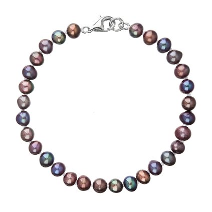 29465 perlový náramok z pravých riečnych perál modrý 23012 3 dk peacock