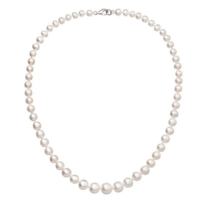 29633 perlový nahrdelník z odstupňovaných pravých riečnych perál biely 22040 1