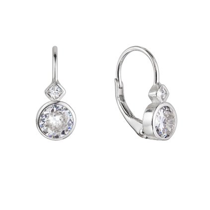 29930 strieborné náusnice detské guľaté so zirkónmi 11479 1 crystal