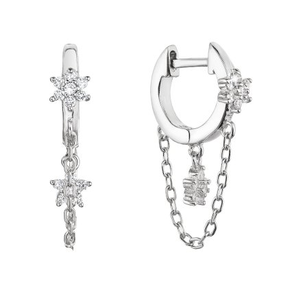 30029 stribrne nausnice kruziek a retiazok s kytickami 11435 1 crystal