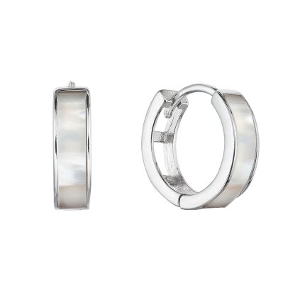 30170 stribrne nausnice kruhy s perleťou 11428 1 perleť