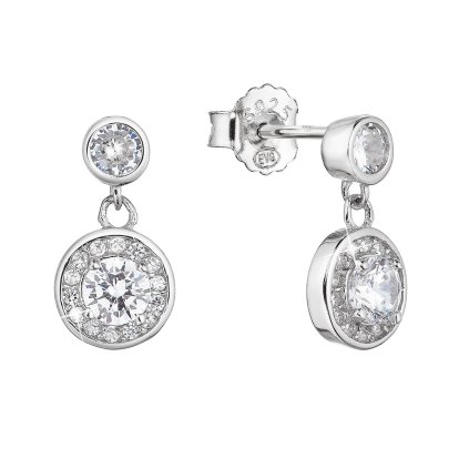 30173 stribrne nausnice visiace guľate so zirkónmi 11429 1