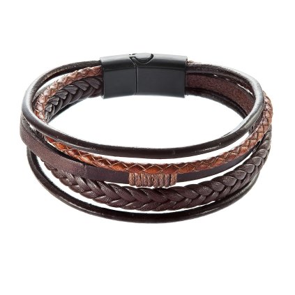 30209 naramok pansky s kozenkovými opaskami a sponou na magnet 43023 3 hnedy