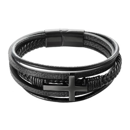 30215 naramok pansky s kozenkovými paskami krízam a sponou na magnet 43025 3 čierne