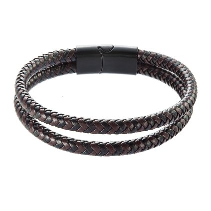 30254 naramok pansky s kozenkovými opaskami a sponou na magnet 43035 3 hnedé čierne