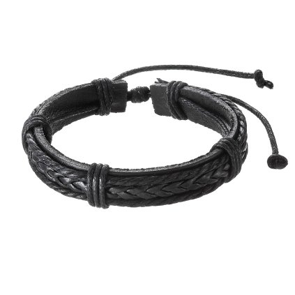 30272 naramok pansky z čiernej kozenky väzaci 43039 3 čierne