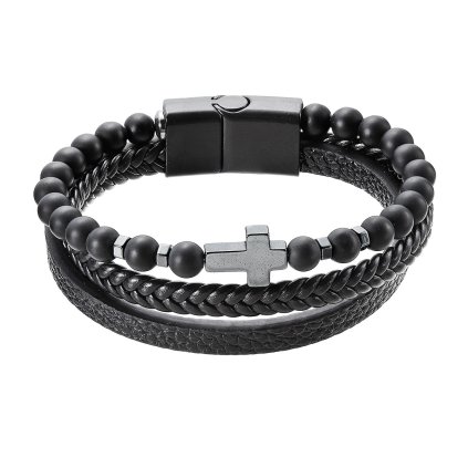 30293 naramok pansky kozenka a koralky s krízkou 43044 3 cerny