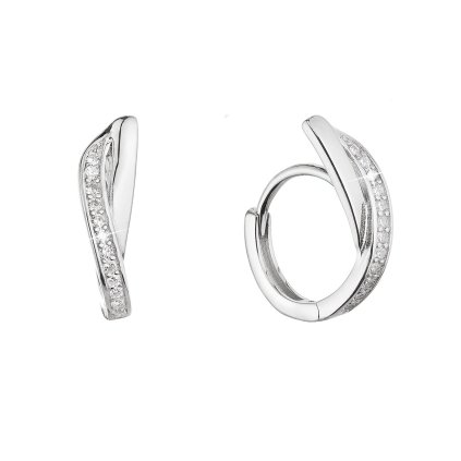 31058 stribrne nausnice so zirkónmi v bielej farbe 11443 1