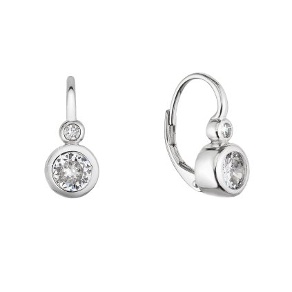 31091 stribrne nausnice visiace so zirkónmi bielej 11453 1