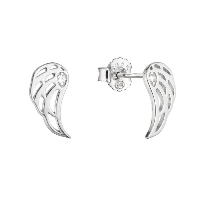 31100 stribrne nausnice kridla so zirkónom 11456 1