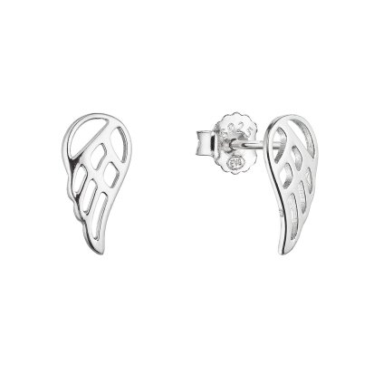 31124 stribrne nausnice kôstky krídla 61017