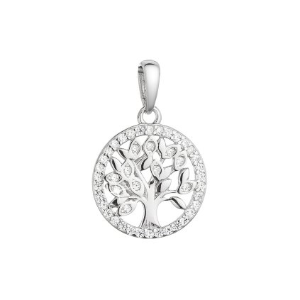 31157 stribrny privesok maly strom zivota lemovany zirkóny biely 14026 1
