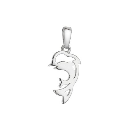 31184 stribrny prívesok delfini matka s mladetom 64007