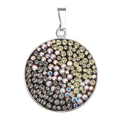 31280 strieborný prívesok s kryštálmi swarovski mix farieb mesačné guľaty 34131 3 moonlight