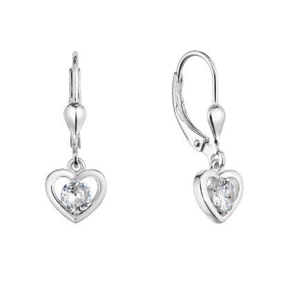 31298 stribrne nausnice visiace srdicka so zirkónom 11459 1