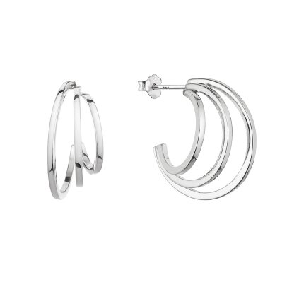 31307 stribrne nausnice tri kruhy 61020