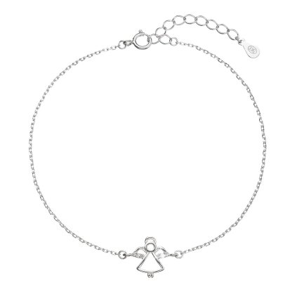 31319 stribrny naramok andelicek so zirkónmi 13028 1