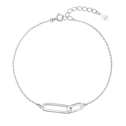 31352 stribrny naramok dva ovalky 63012