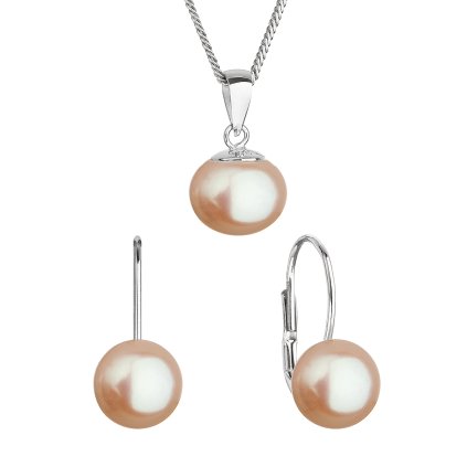 31505 perlova súprava s oranzovou ricnou perlou 29081 3 peach