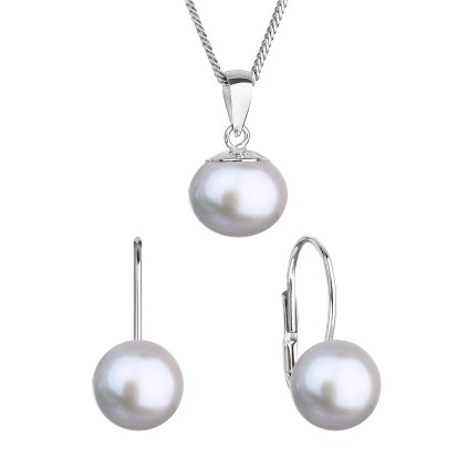 31508 perlova souprava s sedou ricni perlou 29081 3 grey
