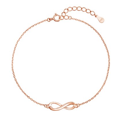 31553 pozlátený stribrny rose naramok nekonecno 63010 rose