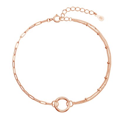 31556 pozlátený stribrny rose náramok krúżok 63013 rose