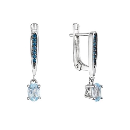31961 stribrne nausnice luxusne s pravymi kameňmi modre 11487 3 london nano sky topaz