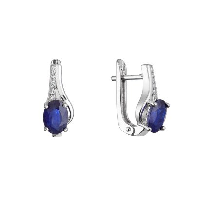31964 stribrne nausnice luxusne s pravymi kameňmi temne modre 11488 3 sapphire