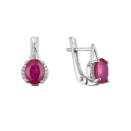 31967 stribrne nausnice luxusne s pravymi kameňmi cervene 11489 3 ruby
