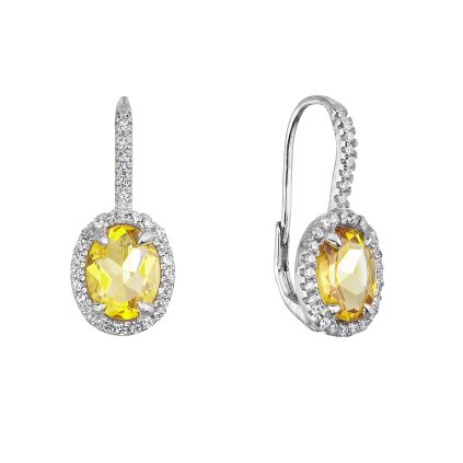 31973 stribrne nausnice luxusne s pravymi kameňmi zlute 11492 3 citrine