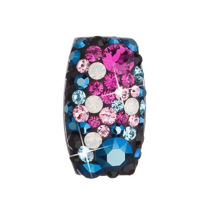 17831 strieborný prívesok s kryštálmi swarovski mix farieb obdĺžnik 34194 4 galaxy