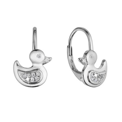 32270 3 stribrne nausnice kacenky so zirkónmi 11499 1 crystal