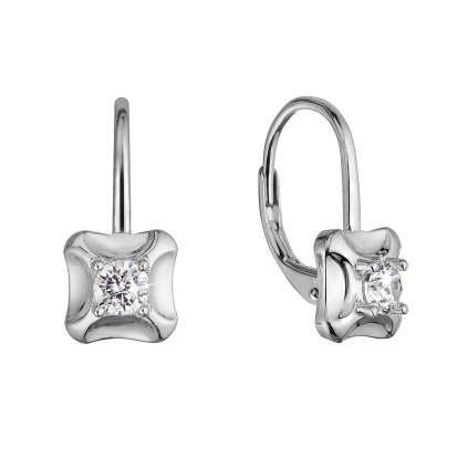 32309 stribrne náusnice štvorecky so zirkónom 11506 1 crystal