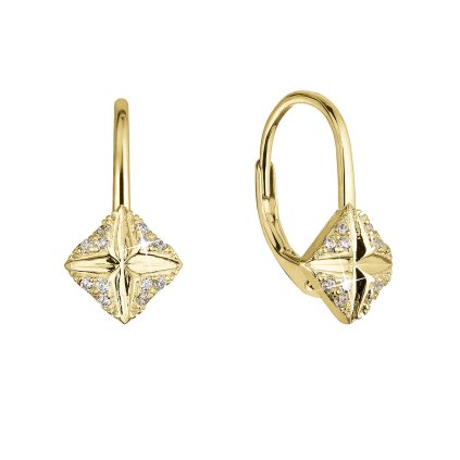 32363 pozlátené stribrne náusnice so zirkónmi 11516 1 crystal