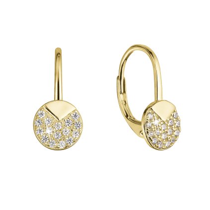 32369 pozlátené stribrne náusnice so zirkónmi 11517 1 crystal