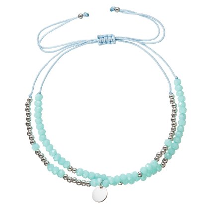 32441 textilný náramok tyrkysovej koralky 13038 3 turquoise