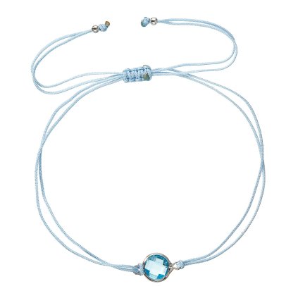 32459 textilný náramok modry s kryštálom 13041 3 blue