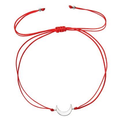 32477 kabbalah náramok so stribrnym mesiacom 13044 3 red