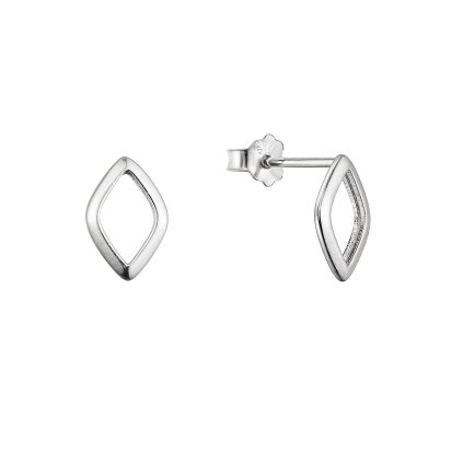 32540 stribrne nausnice geometrický tvar 61039