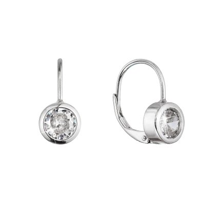32582 strieborné náusnice guľaté s výrazným zirkónom 11536 1