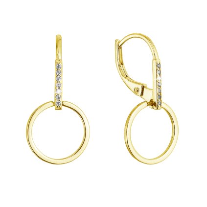 32591 pozlátené stribrne nausnice visiaci kruziek 11539 1