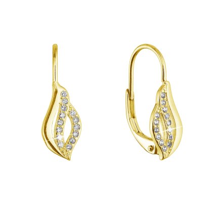 32606 pozlátené stribrne nausnice vlnky 11542 1