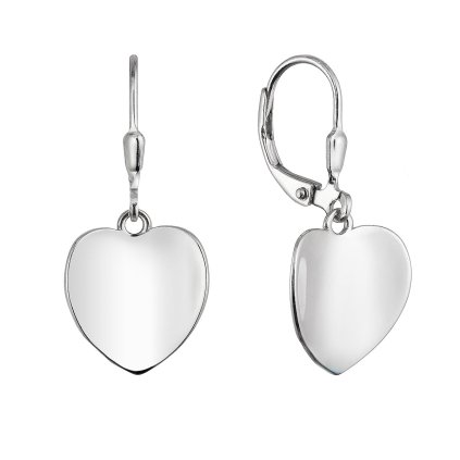 32639 stribrne nausnice visiace srdce 61060