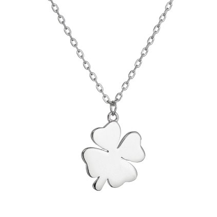 32708 stribrny nahrdelnik leskli štvorlistiek 62030